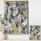 Designart - Gold Glamour Squares II - Modern & Transitional Canvas in Gold Frame